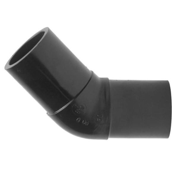 Отвод (ПНД) ПЭ SDR11/SDR17 Дн 25х45гр. напорный литой (спигот) удлиненный