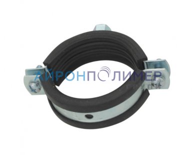 Хомут с резиновой прокладкой Ду 20-25(1/2&amp;quot;) М8