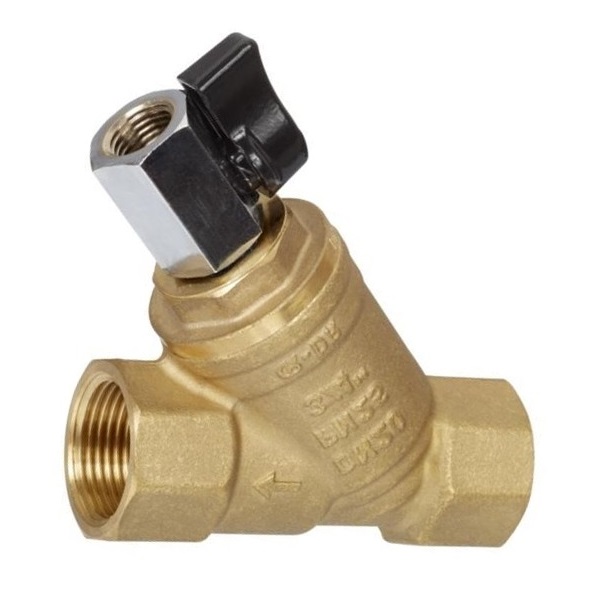 Фильтр латунный сетчатый Y-образный FVR-D со сливным краном Ду 20 Ру25 ВР Danfoss 065B8242